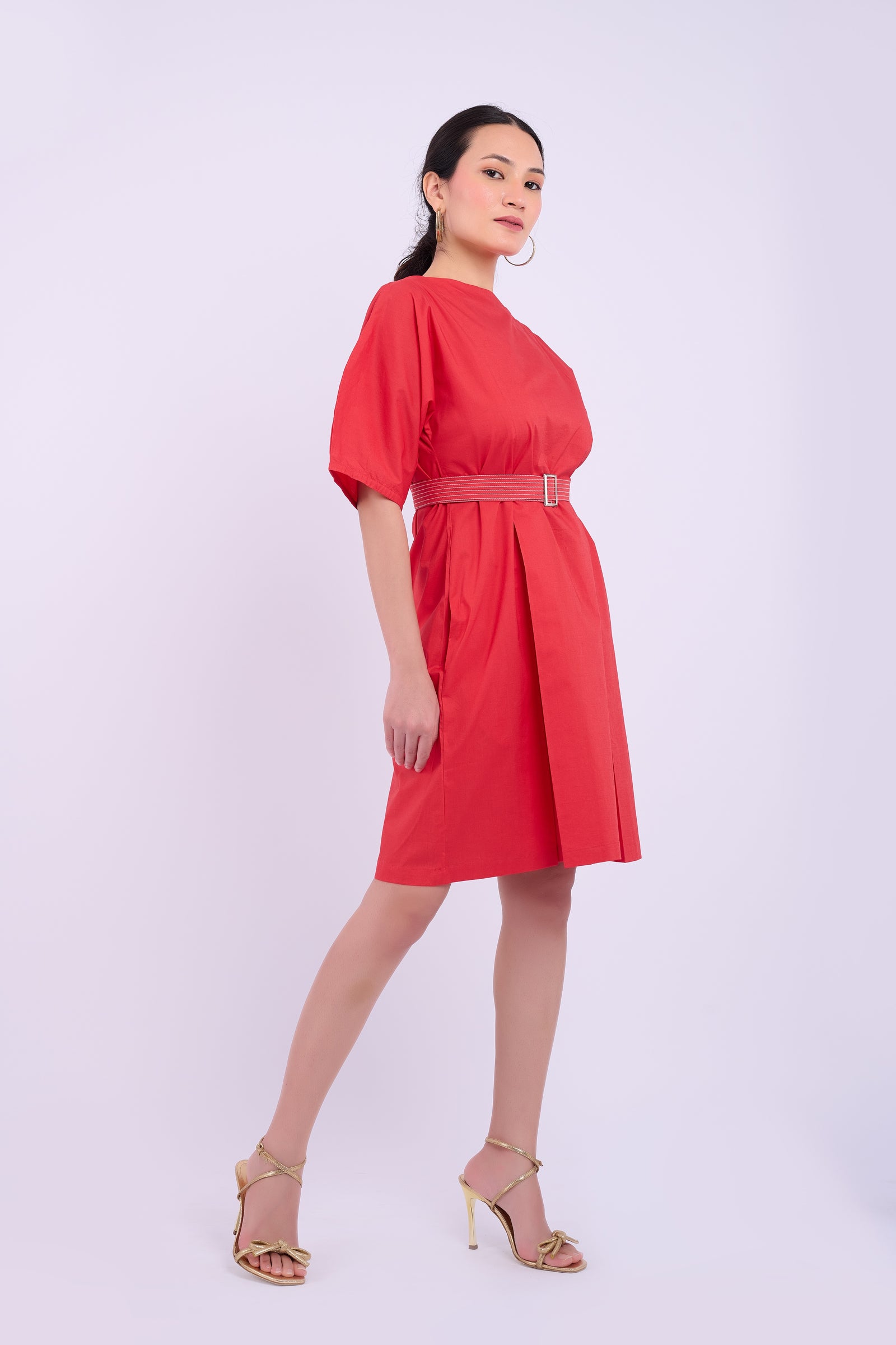 Bia Mini Dress - Berry Red