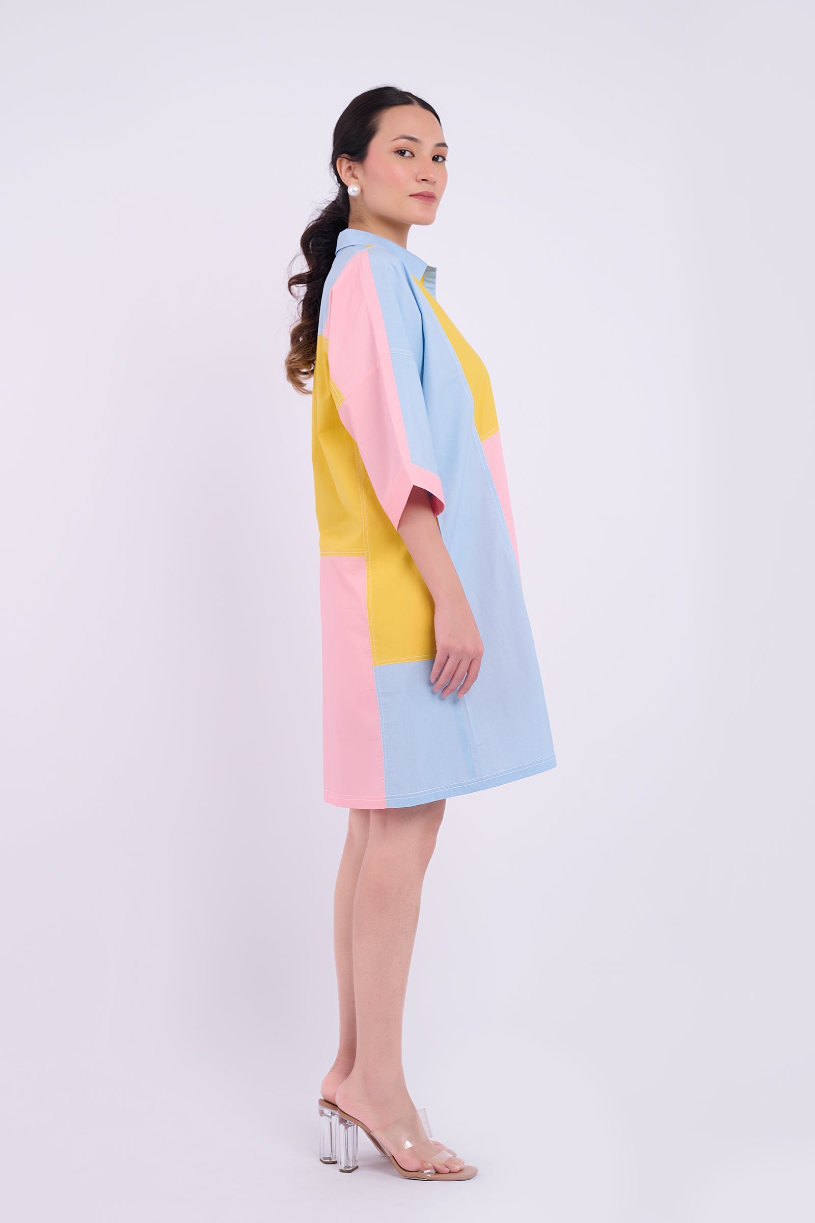 Zoe Colourblock - Blue and Yellow