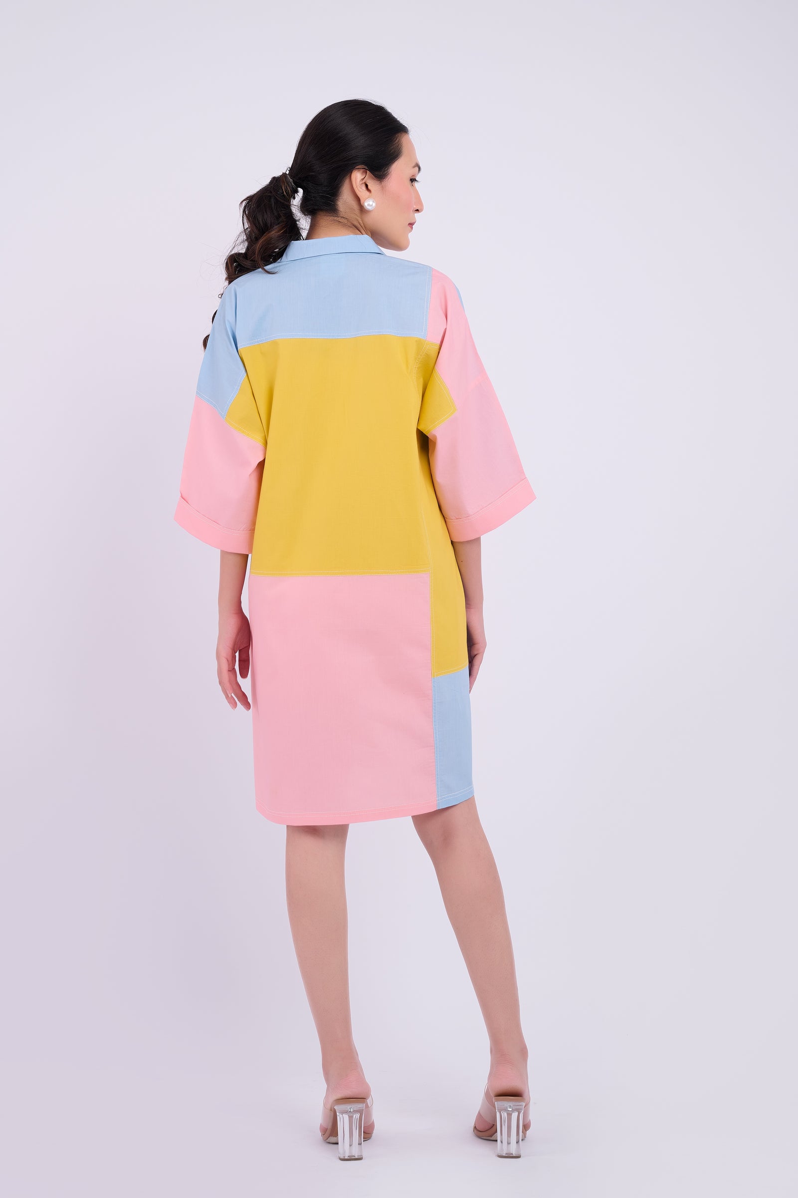 Zoe Colourblock - Blue and Yellow