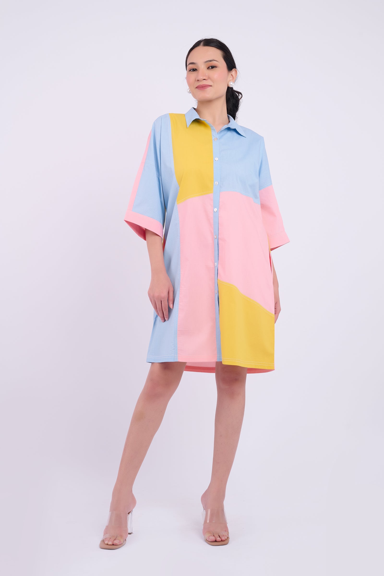 Zoe Colourblock - Blue and Yellow