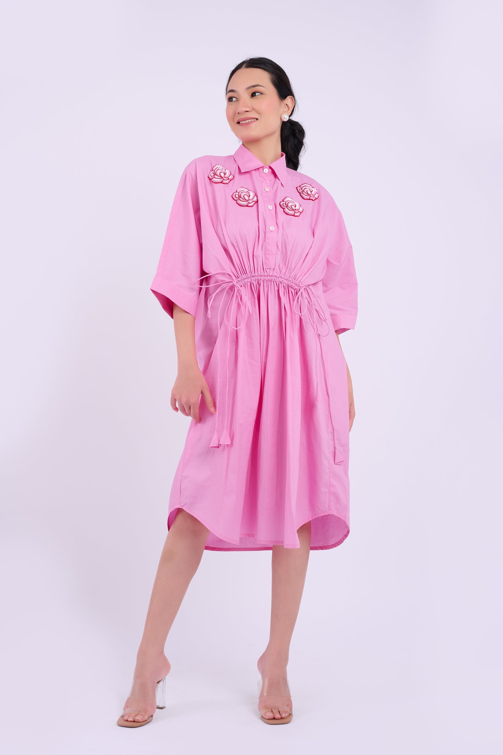 Embellished Austin Dress - Pink