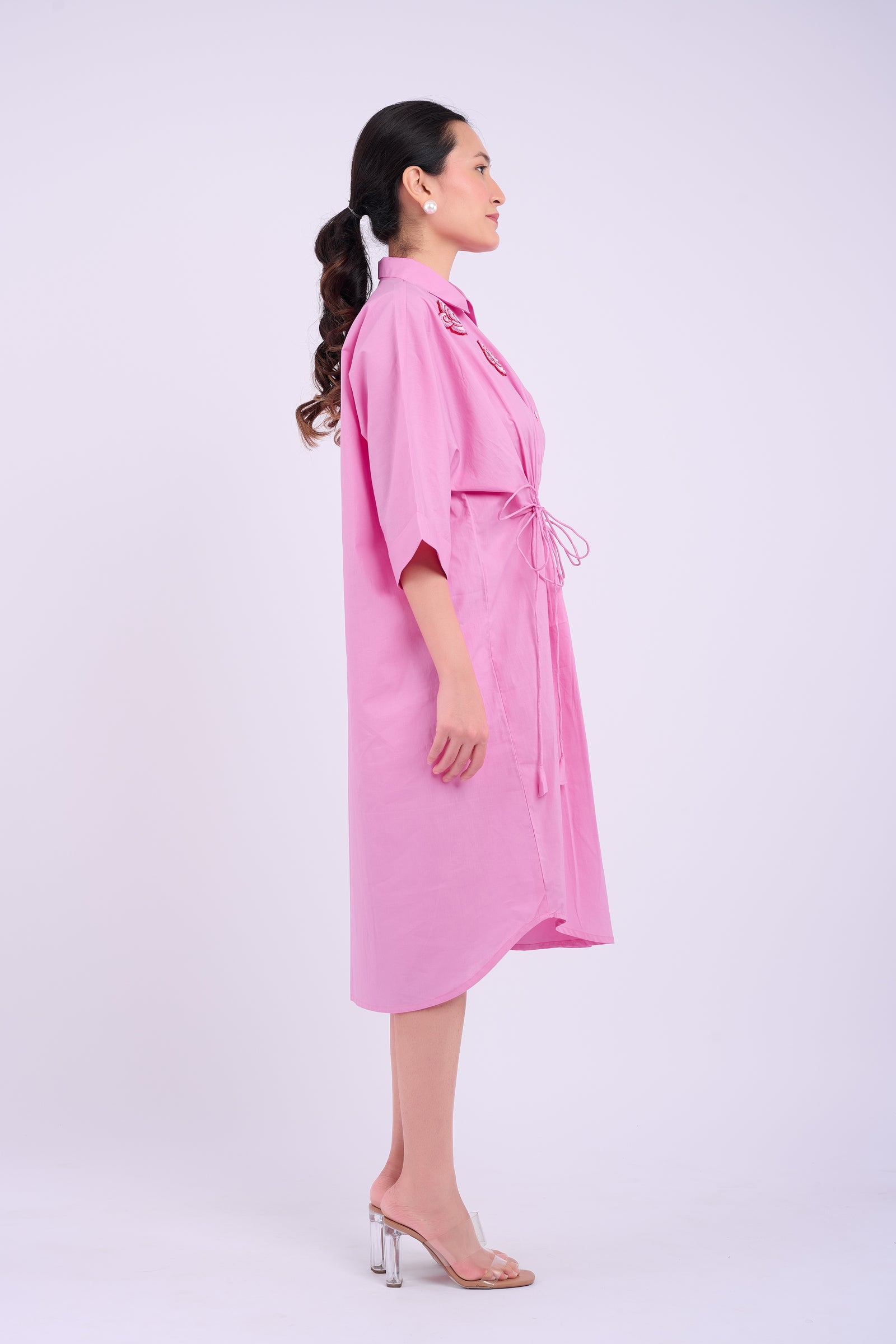 Embellished Austin Dress - Pink