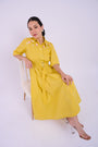 Embellished Cortez Dress - Yellow