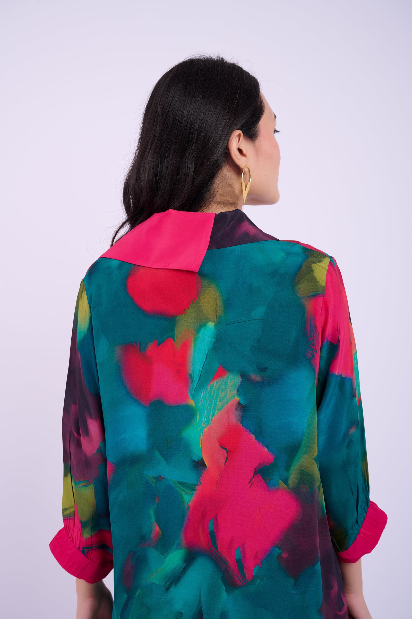 Elvis Crepe Set - Abstract Green