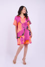 Aria Dress - Abstract Purple