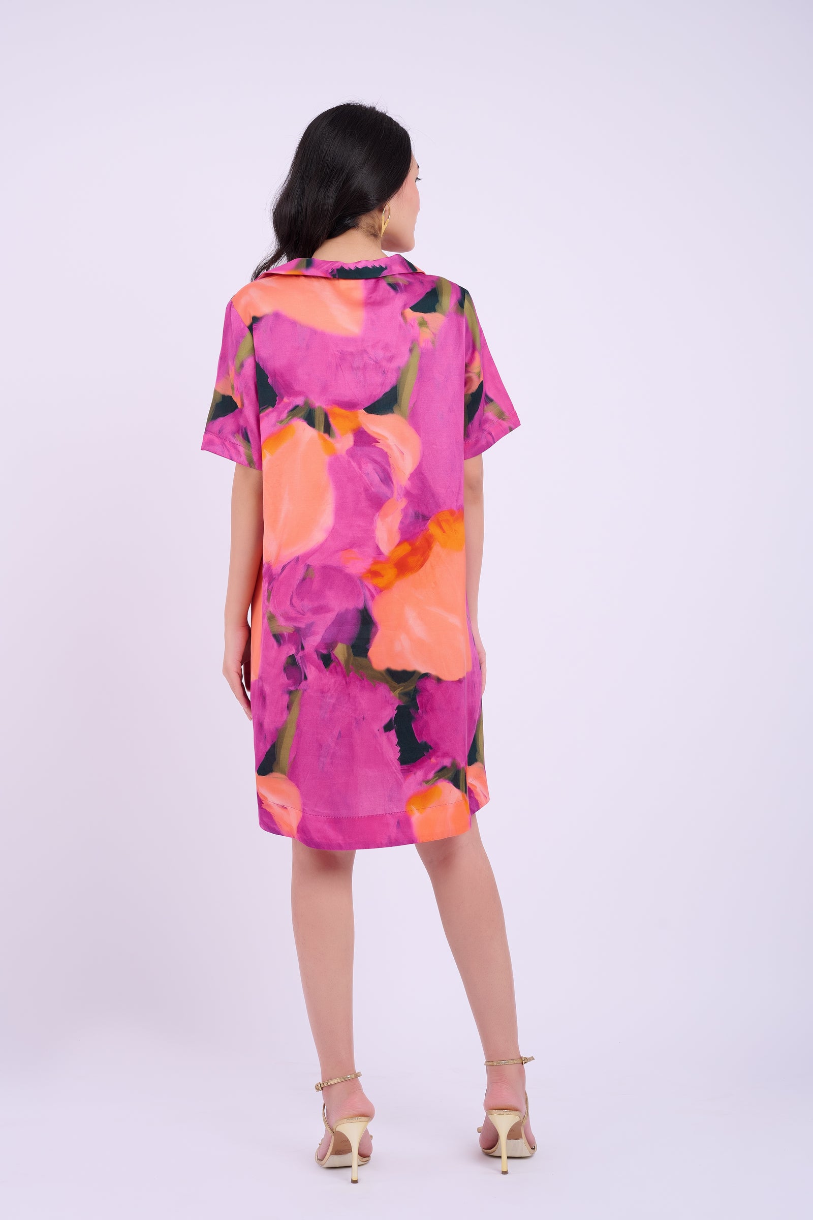 Aria Dress - Abstract Purple