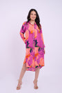 Zora Dress - Abstract Purple