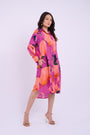 Zora Dress - Abstract Purple