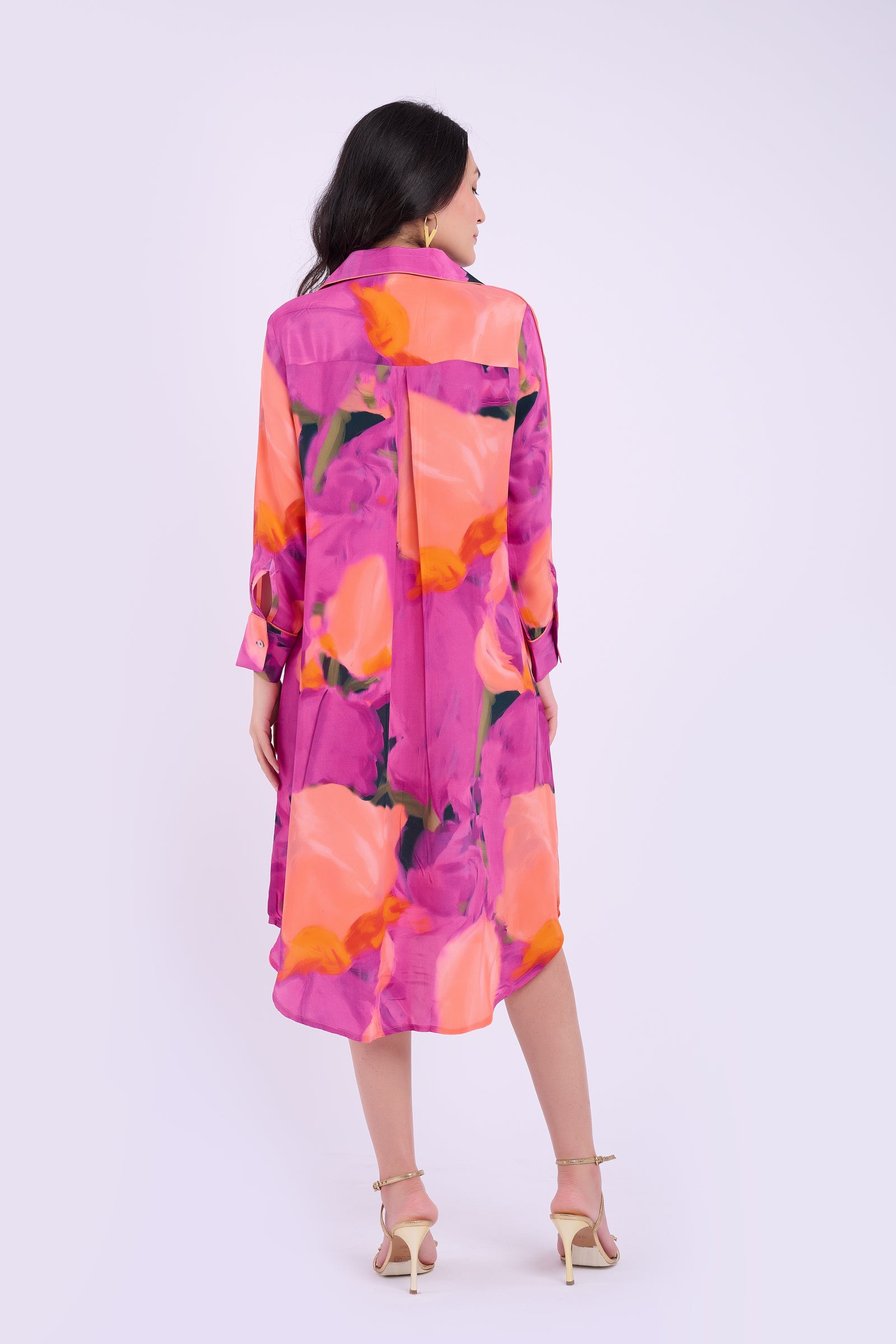 Zora Dress - Abstract Purple