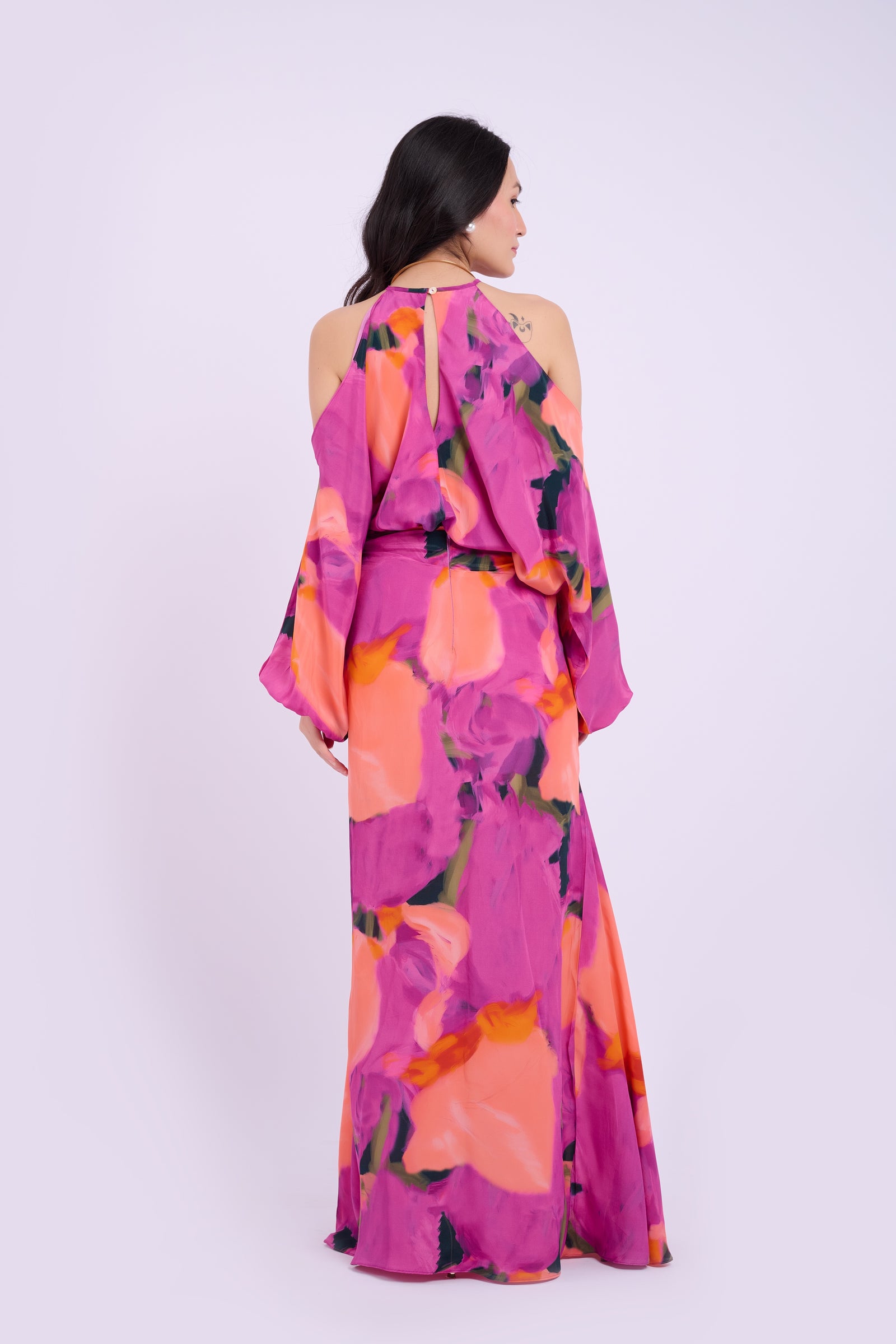 Elin Crepe Set - Abstract Purple