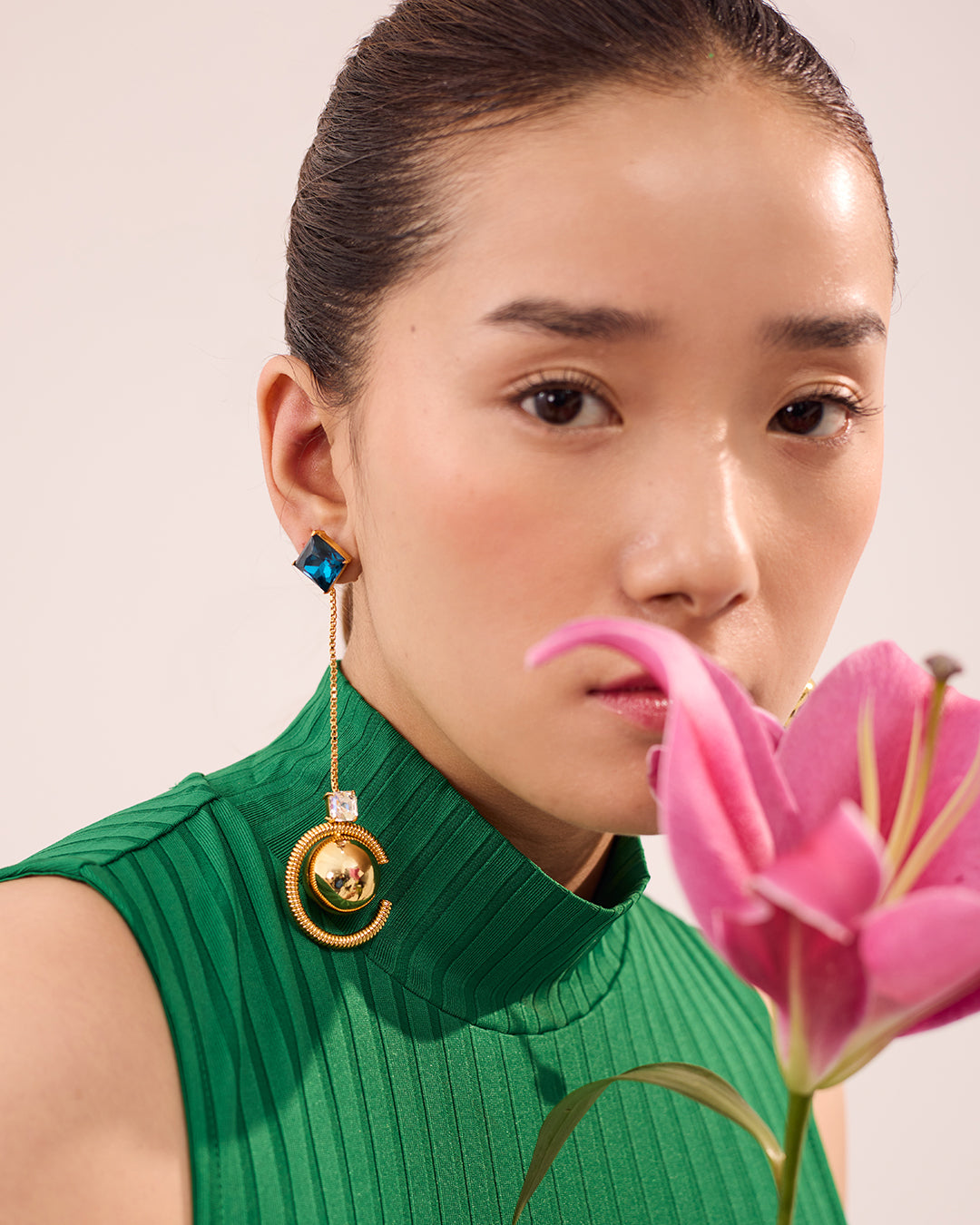 Abelia gemstone earrings