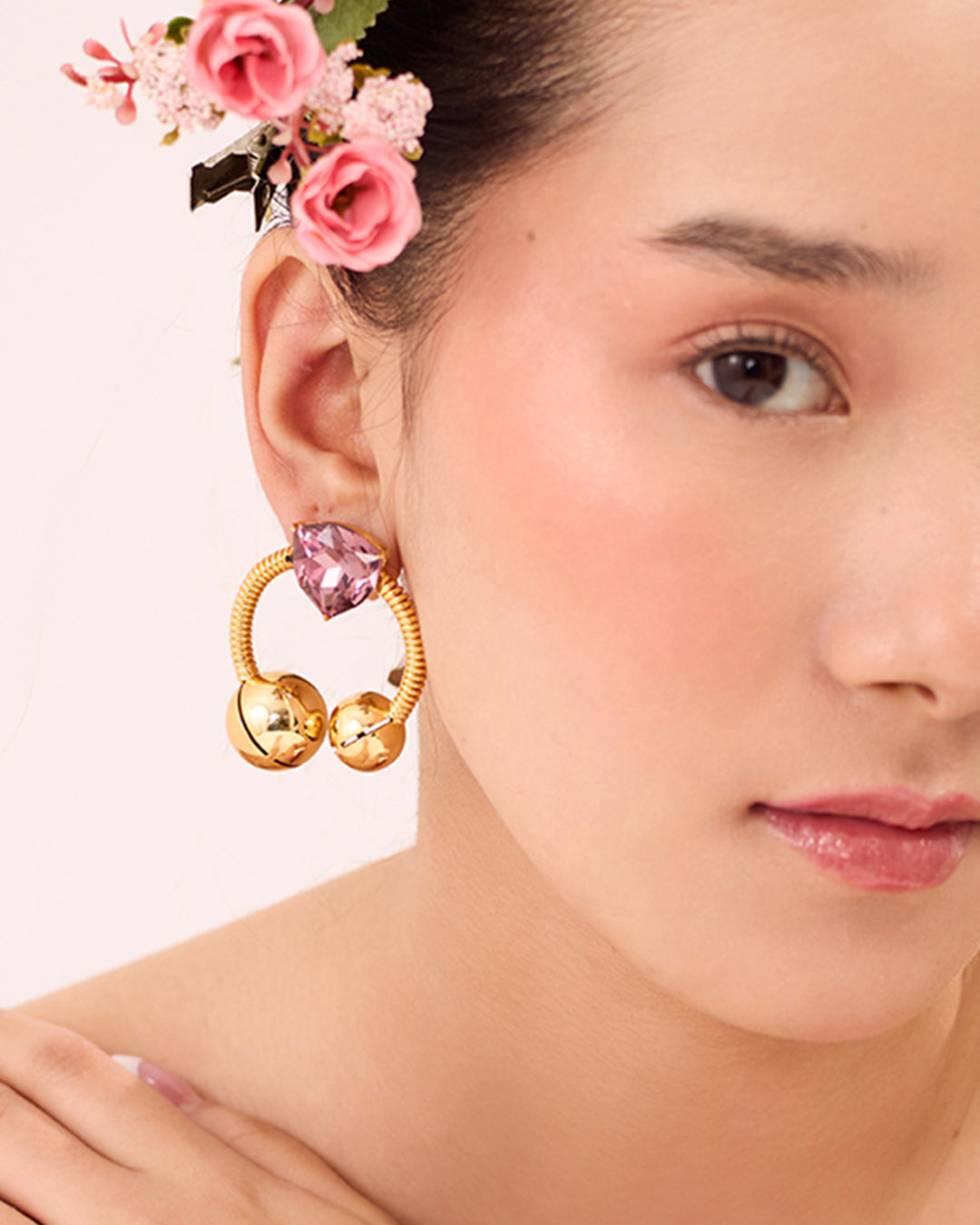 Azalea gemstone earrings