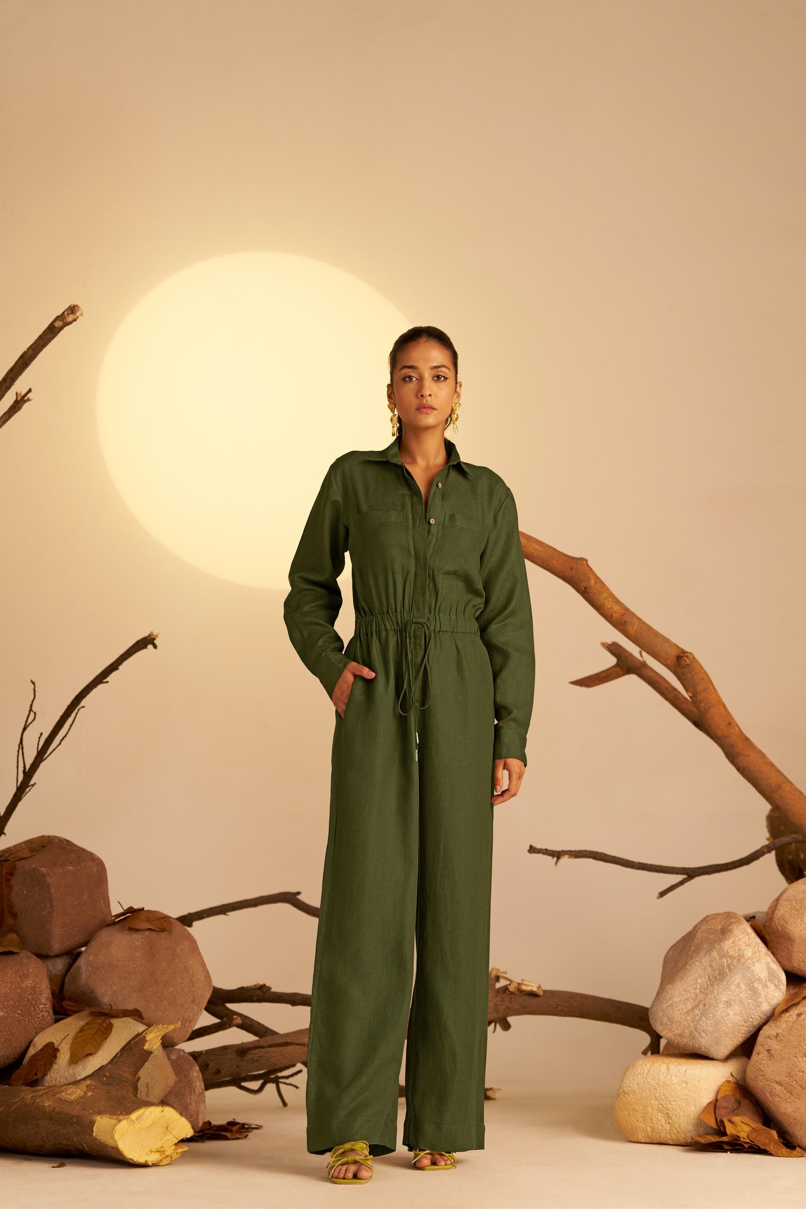 A Breathable One-Piece Crafted From Lightweight Linen