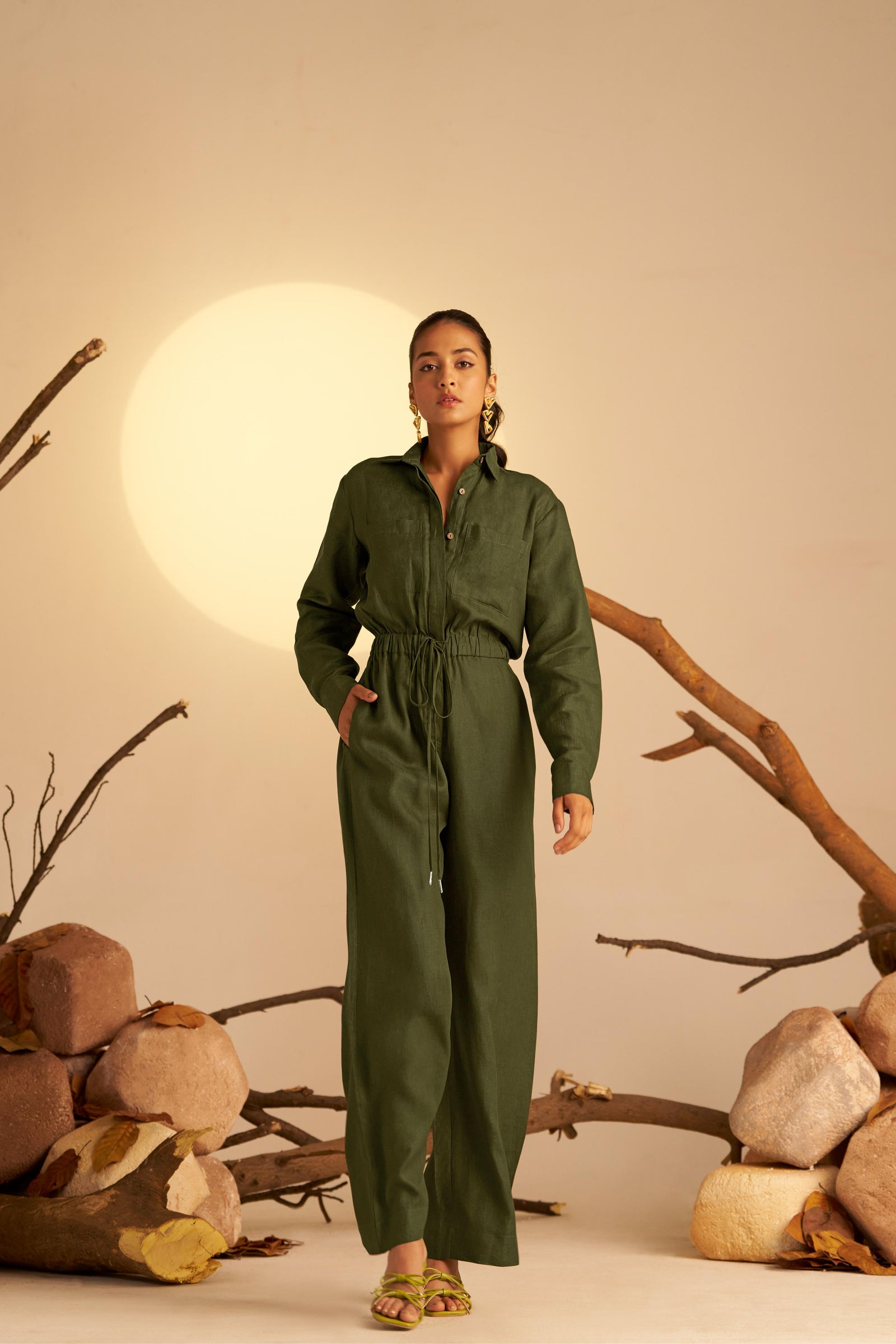 A Breathable One-Piece Crafted From Lightweight Linen