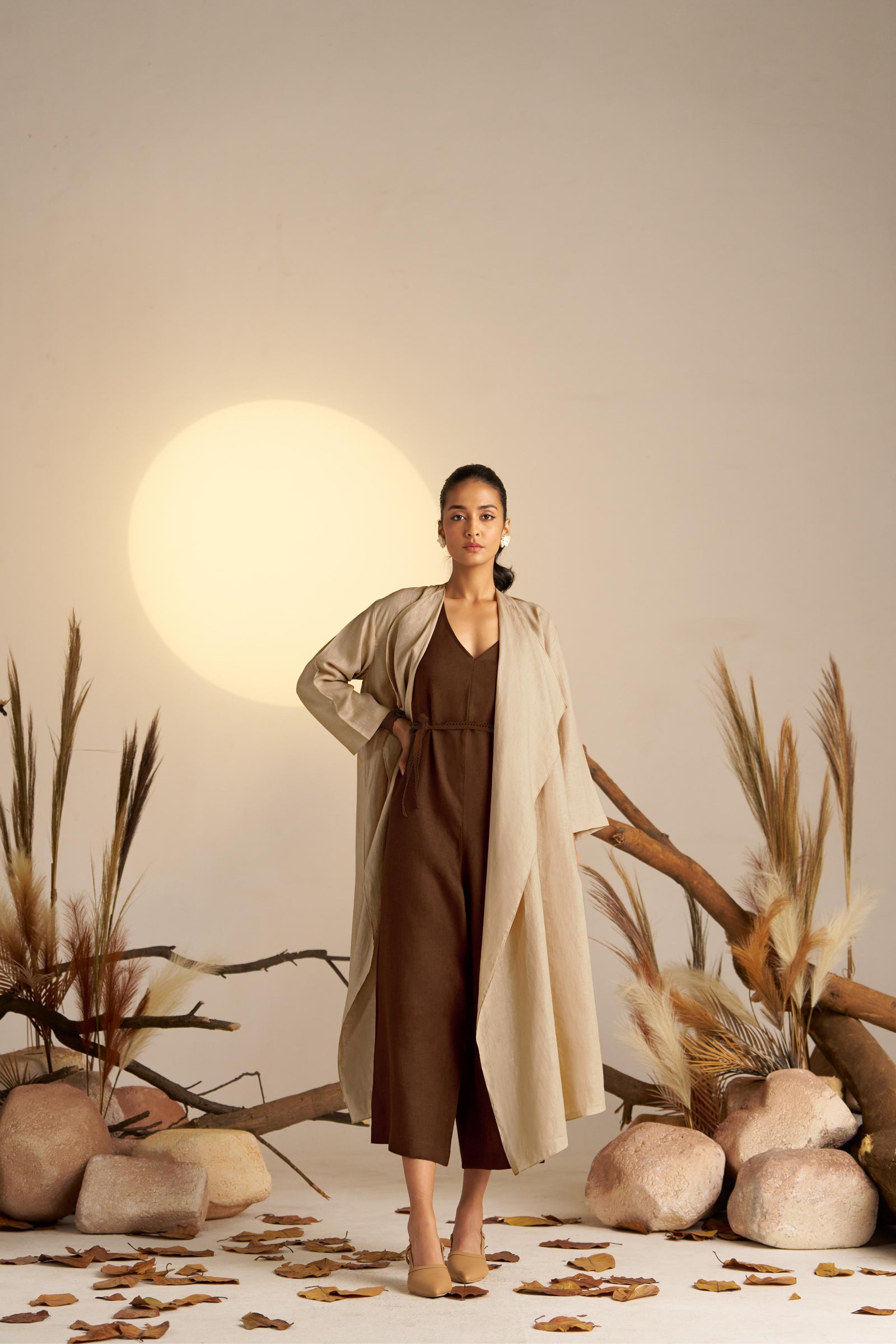 A Luxurious Cosmic Latte-Colored Cape