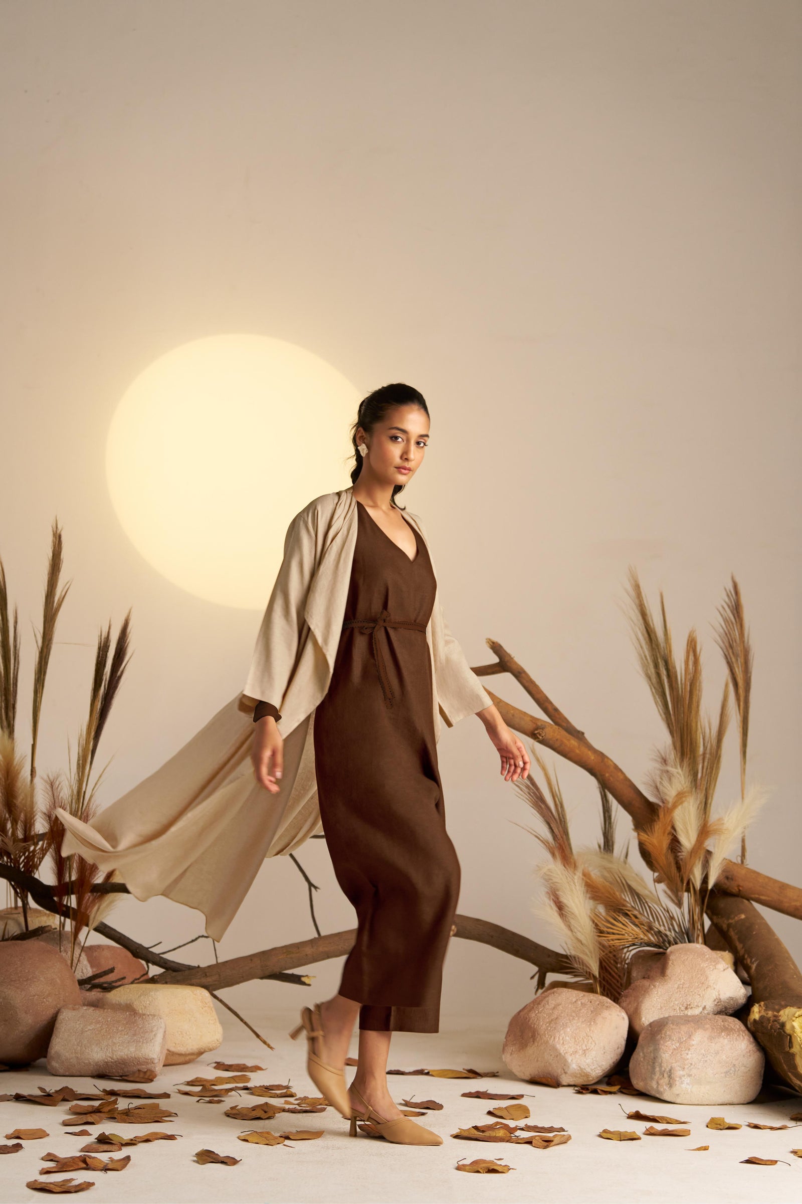 A Luxurious Cosmic Latte-Colored Cape