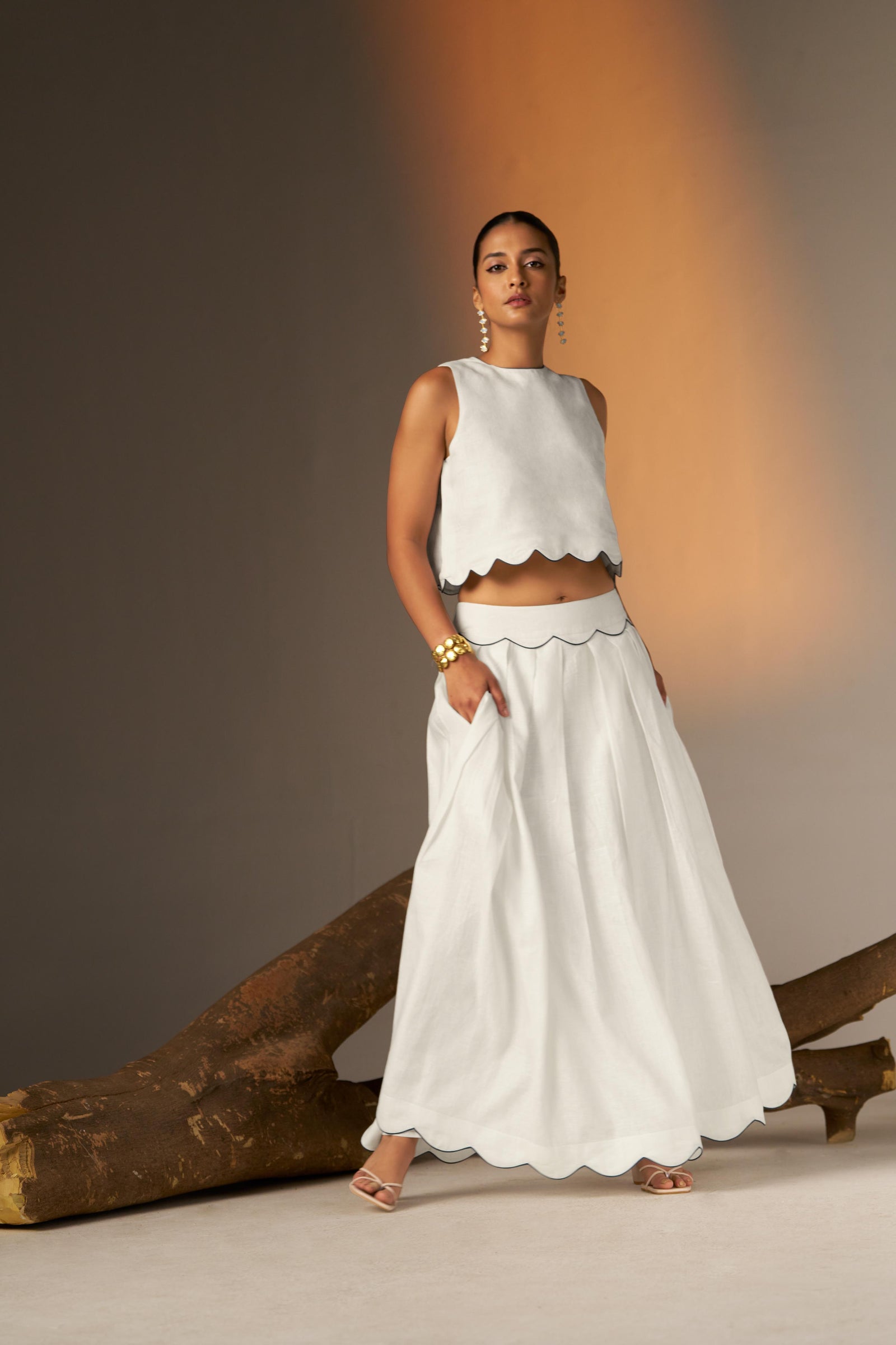 A Fresh White Crop Top