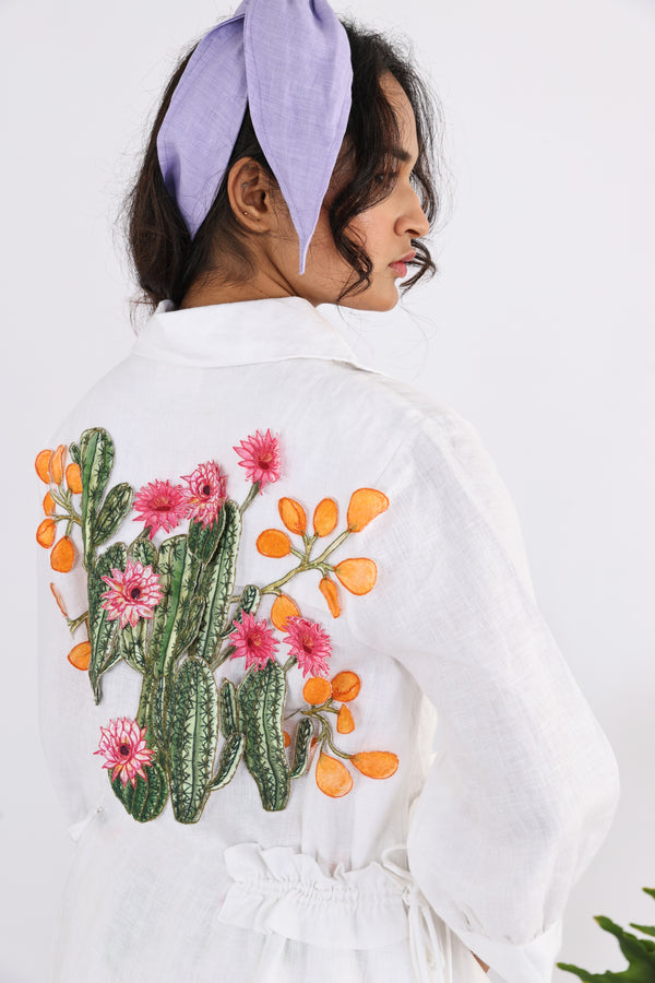 The senecio back applique shirt