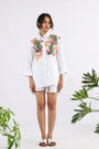 flora embroidered shirt