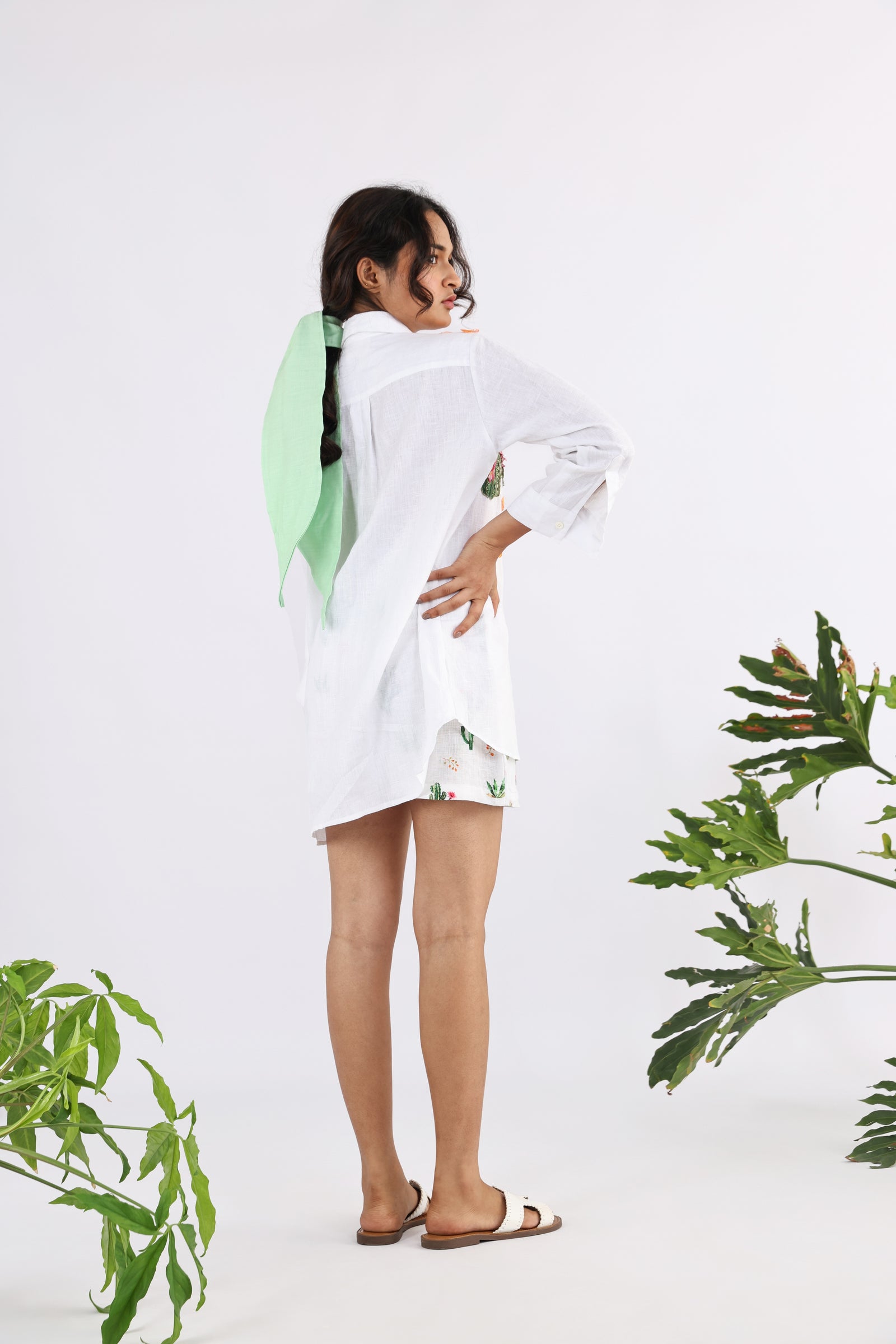 flora embroidered shirt