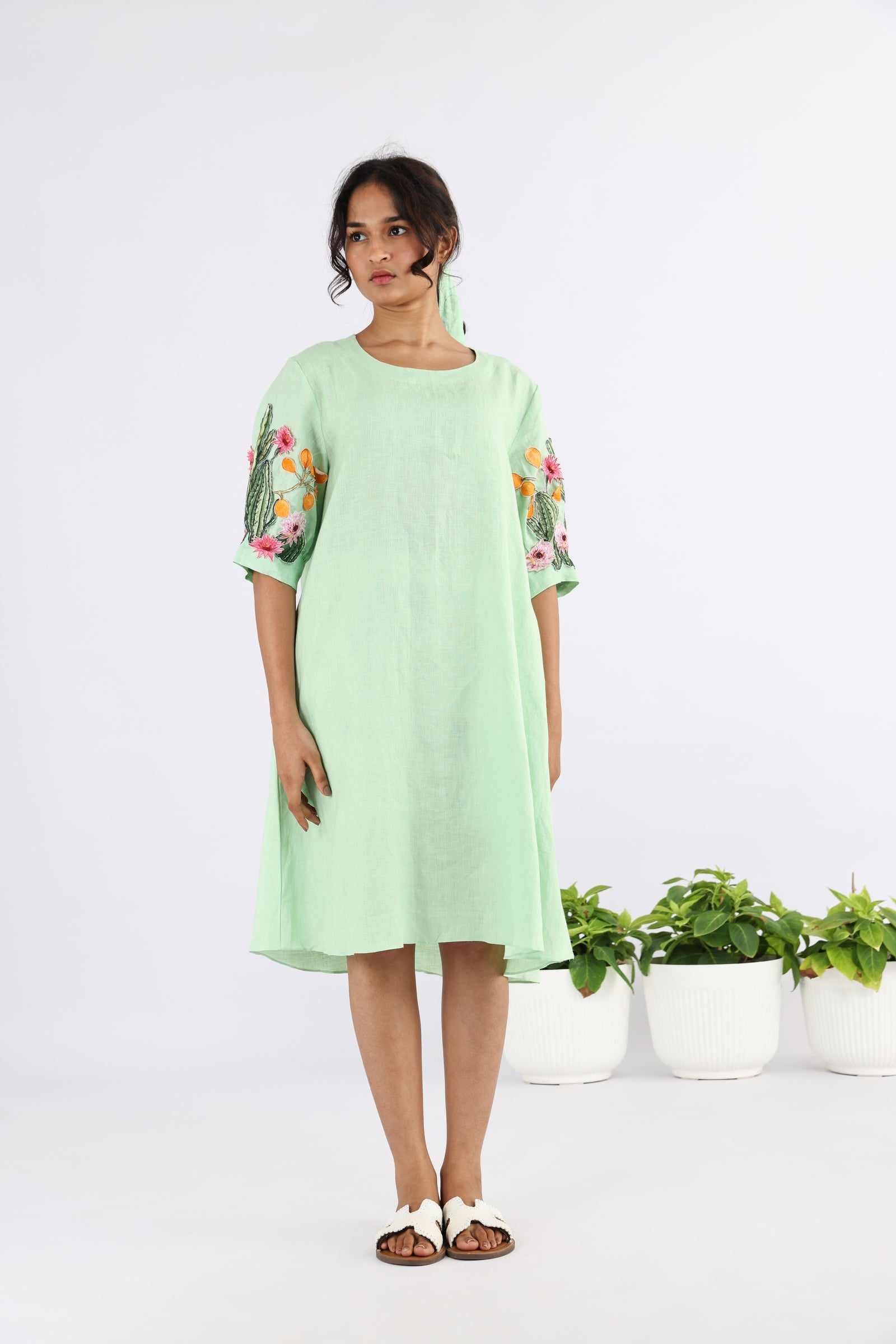 The plimeria emb  dress