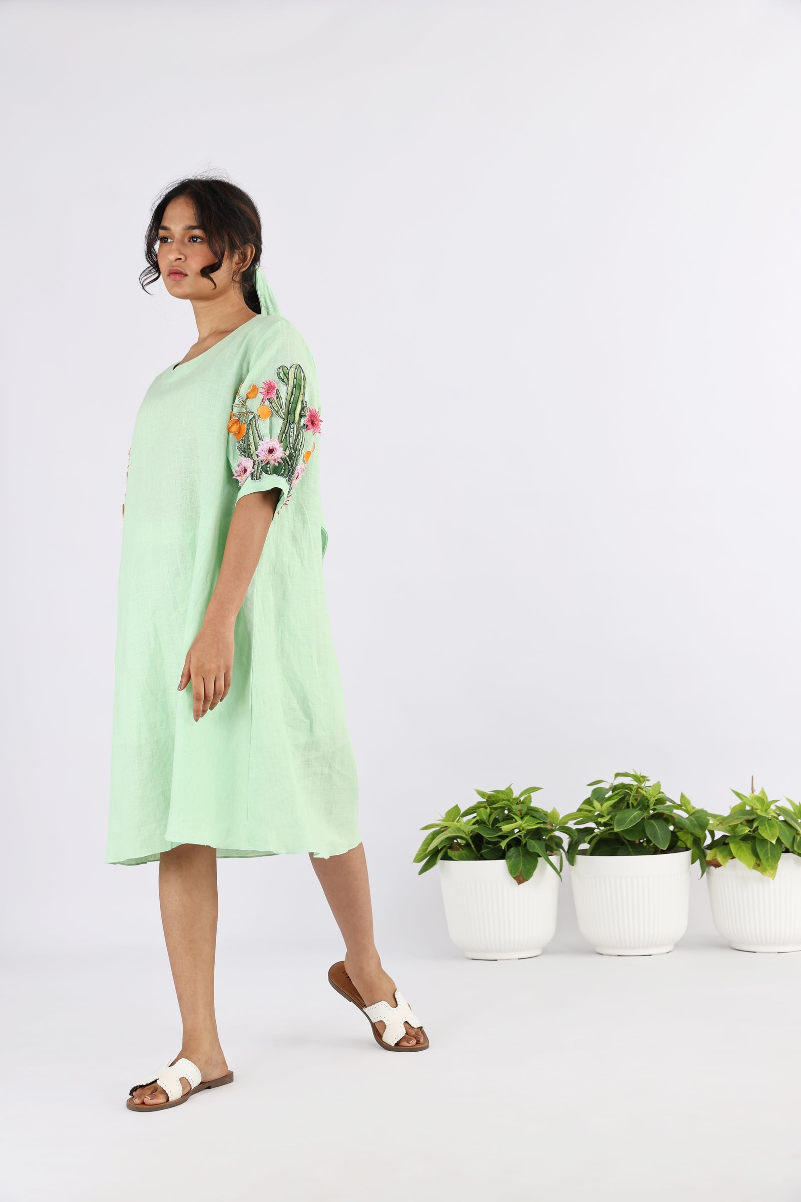 The plimeria emb  dress