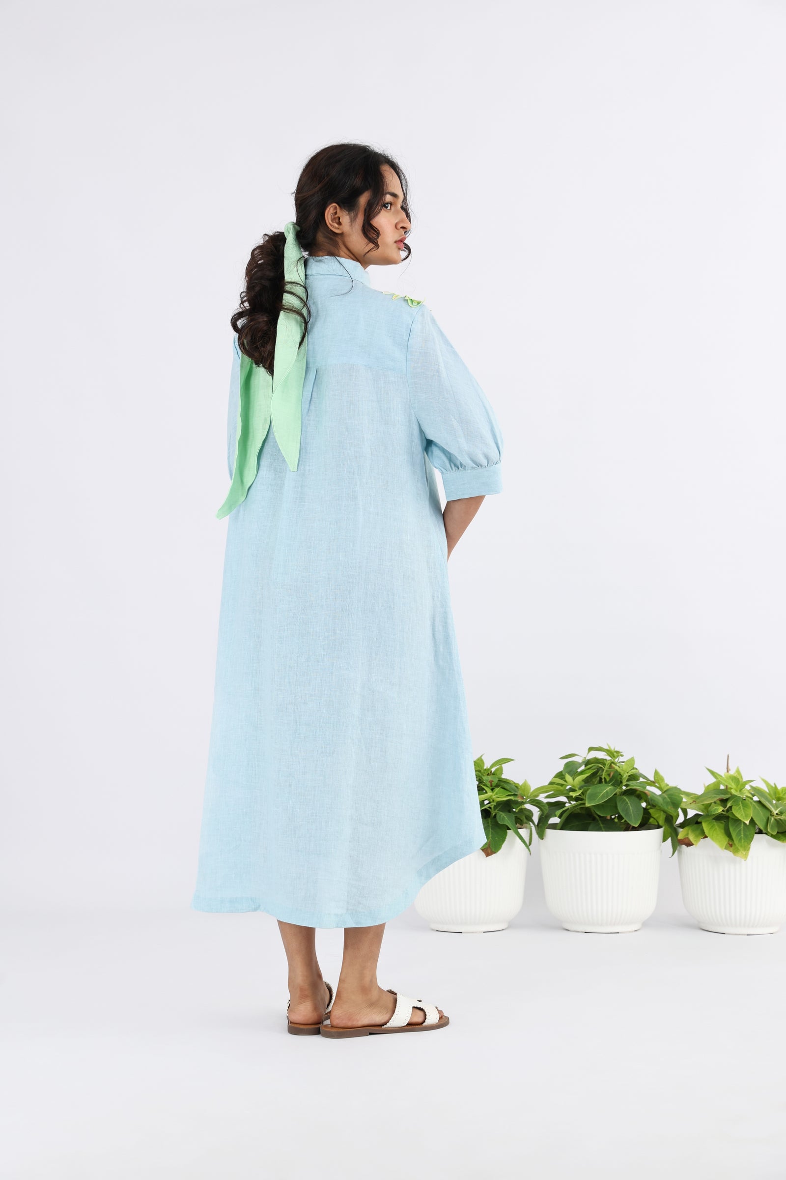 The moonglow u hem long dress