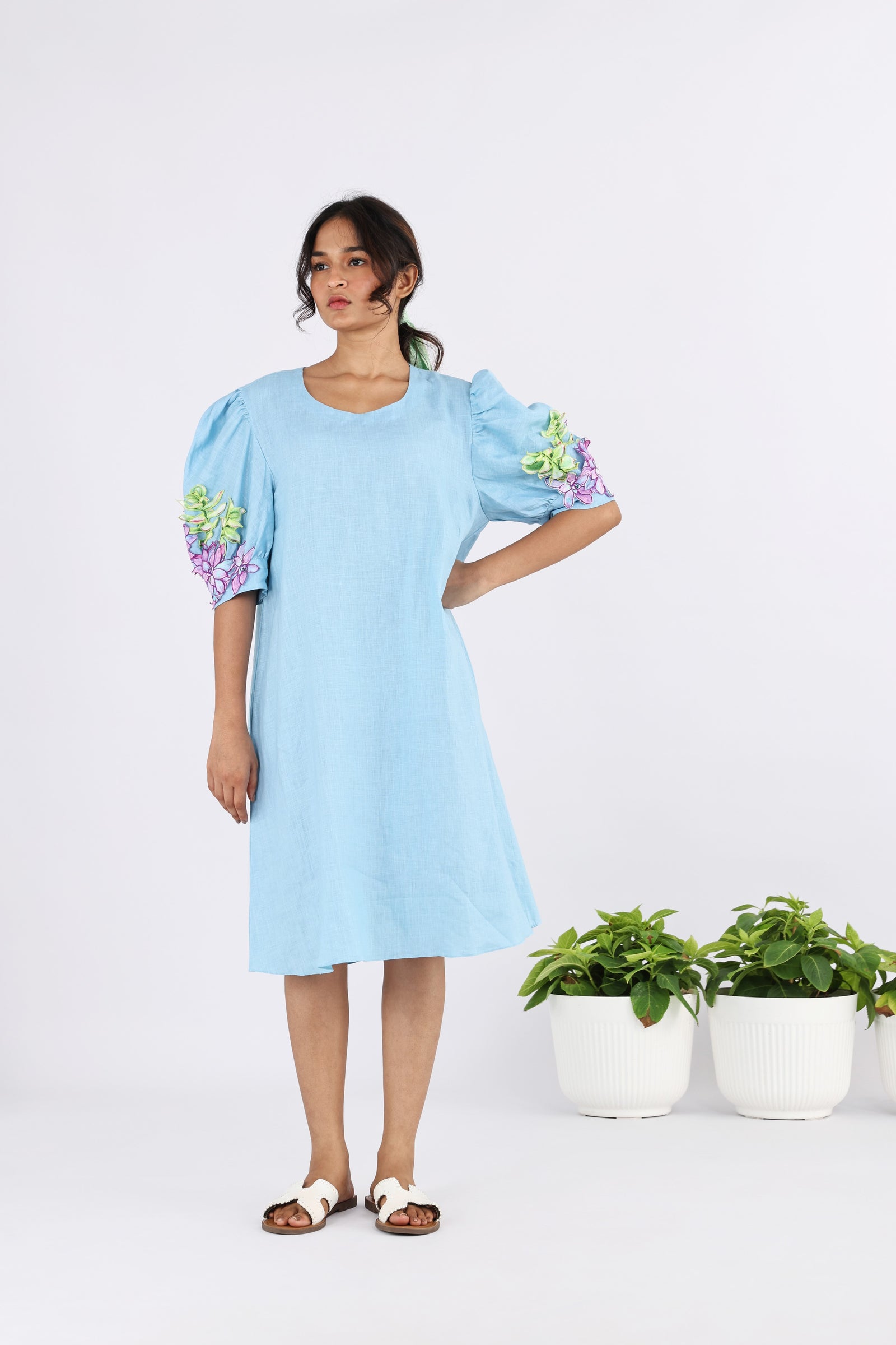 The plimeria emb  dress