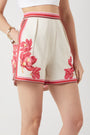 Scarlet Bloom Shorts