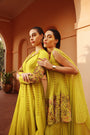 Sharara and Tunic Set in The Pop Color Of Chartreuse Green
