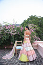A Beautifully Crafted Multi Hue Lehenga Set