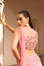 Concept Saree in a Beautiful Cherry Pink Color