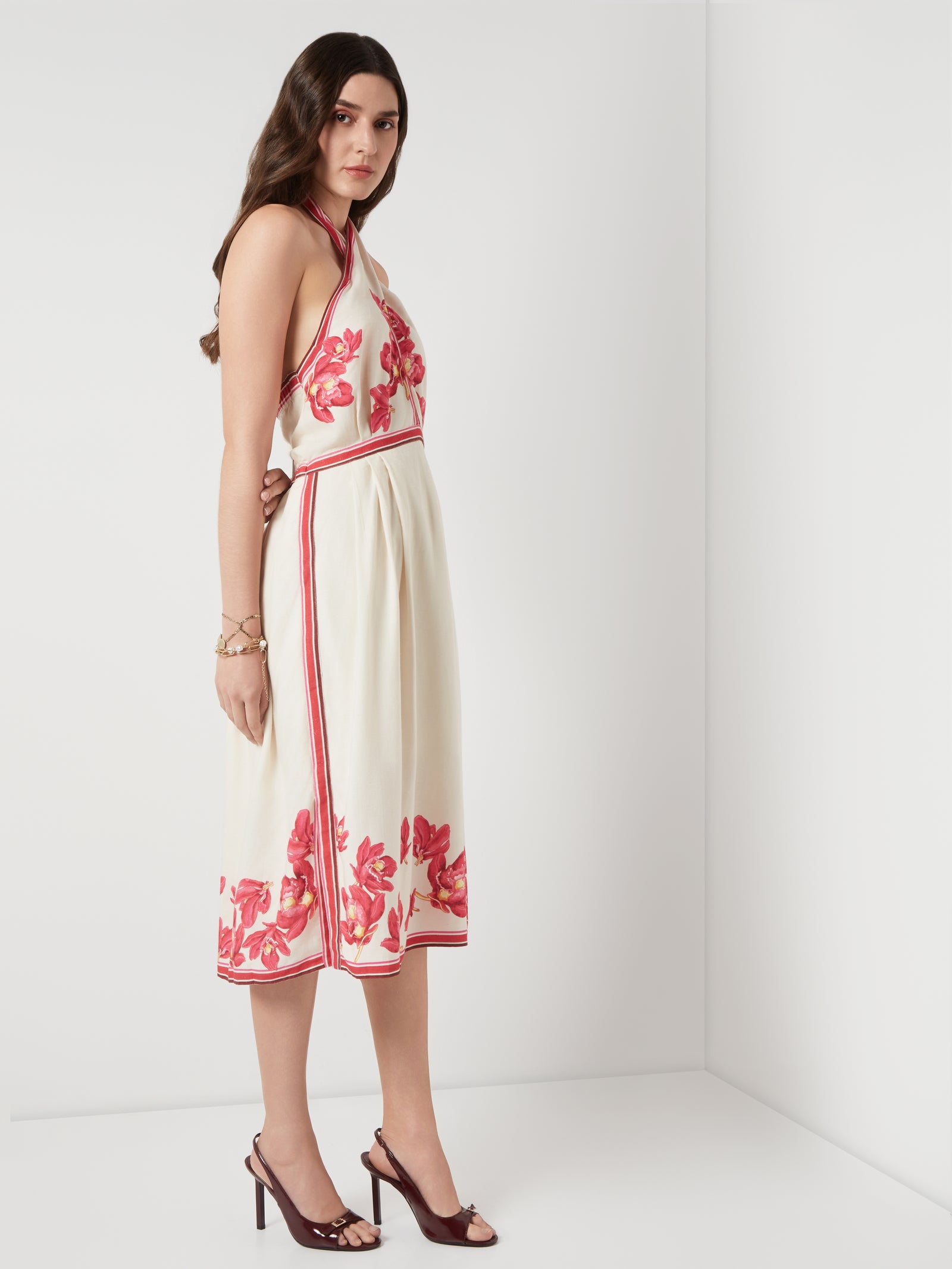 Scarlet Boom Halter Midi