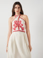 Scarlet Boom Halter Midi