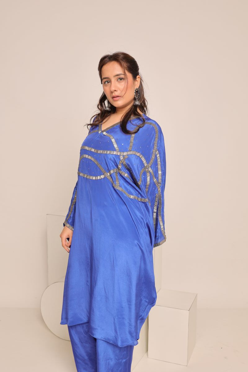 Purple Cord Set With Hand Embroidery Is The Epitome Of Luxury Fashion