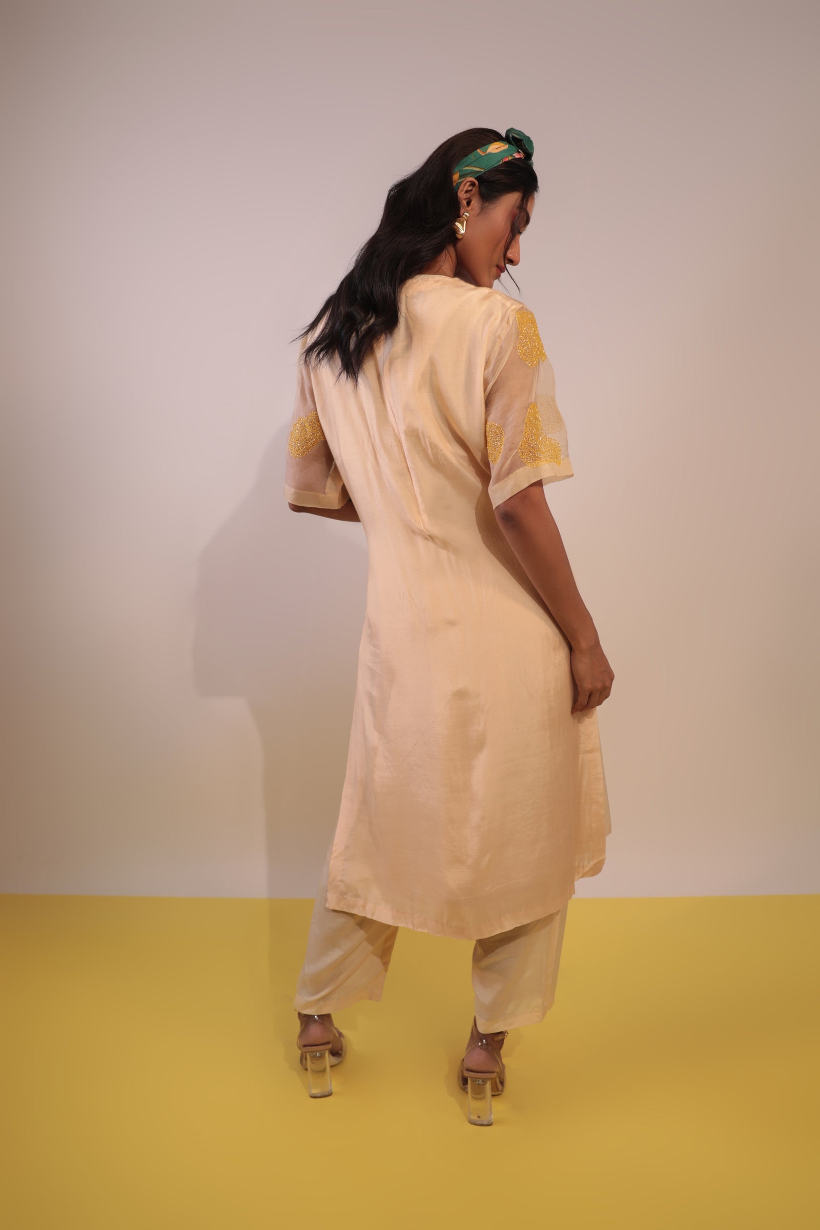 yellow blossom kurti