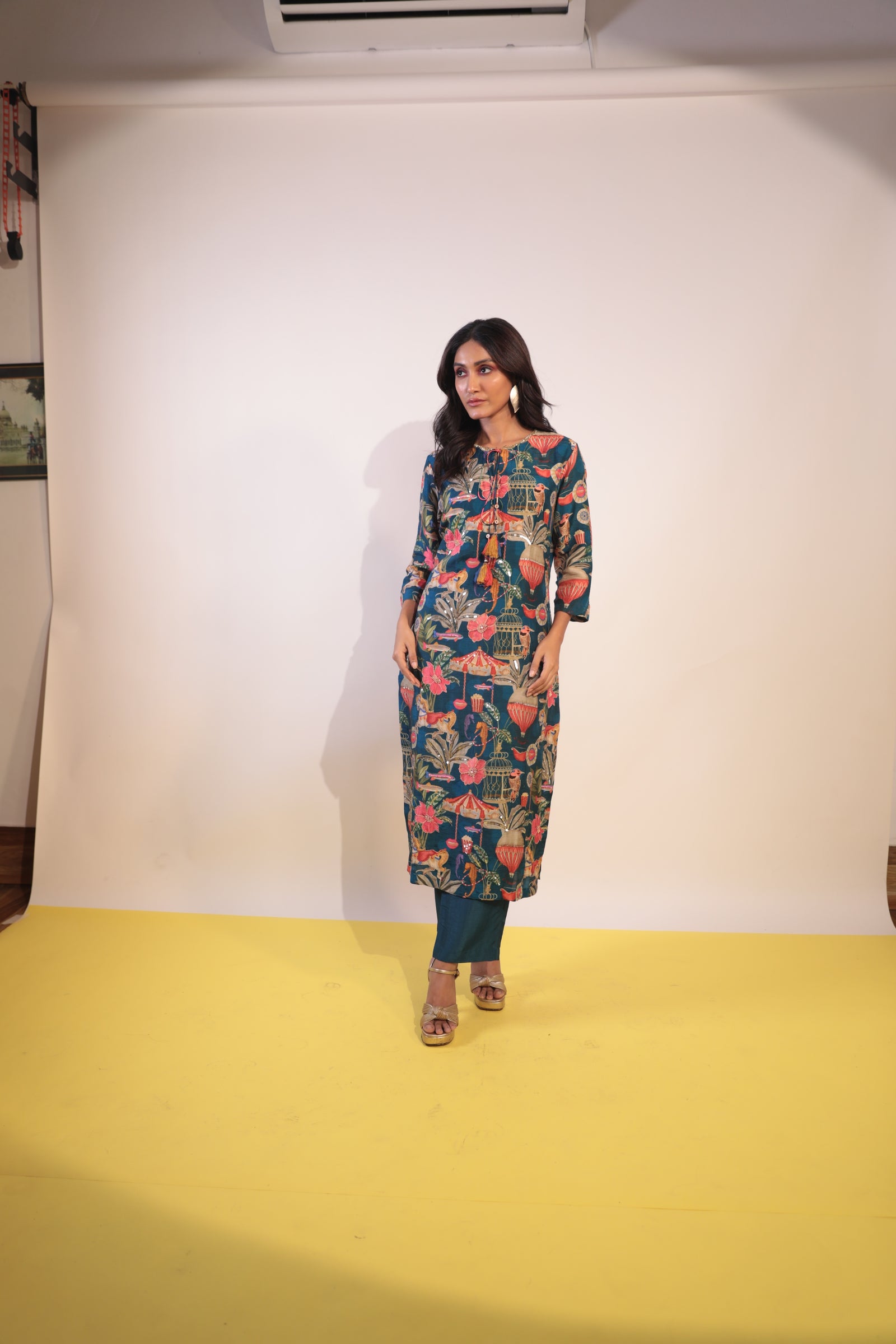 blue carnival kurti