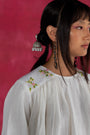Ivory Linen Fabric Top