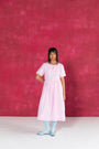 Pastel Pink Calf-Length Dress
