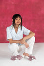 Pastel Blue Linen Shirt