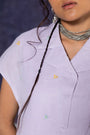 Lilac Calf-Length Dress