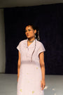 Lilac Calf-Length Dress