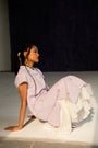 Lilac Calf-Length Dress