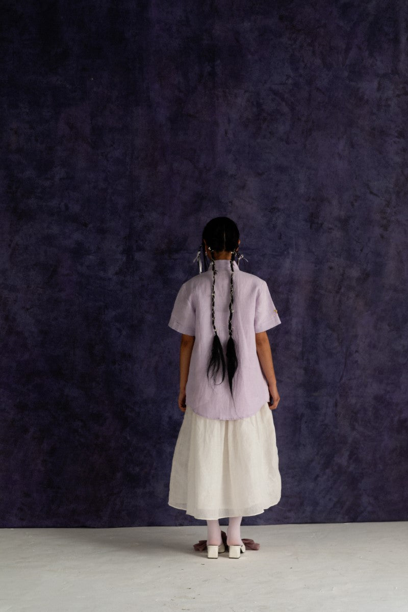 Lilac Linen Fabric Shirt