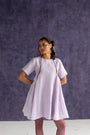 Lilac Linen Fabric Dress