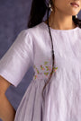 Lilac Linen Fabric Dress