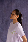 Lilac Linen Fabric Dress