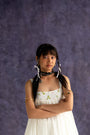 Ivory Calf-Length Strappy Dress