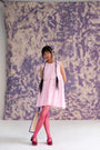 Pastel Pink Linen Fabric Top
