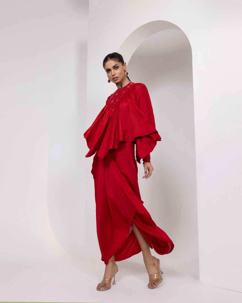 Tone On Tone Hand Embroidery  With Beads, Threads And Sequin